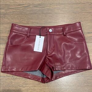 WeWoreWhat Burgundy Shorts
